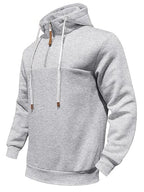 TRFIC Mens Quarter Zip Hoodie Sweatshirt Warm Fleece Long Sleeve Pullover Hoodies for Men