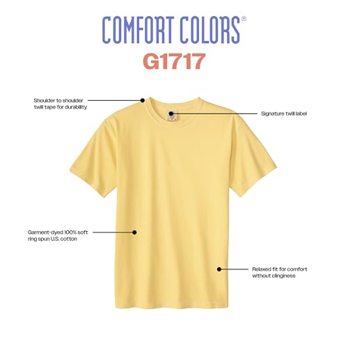 Comfort Colors Adult Heavyweight Short Sleeve Tee, Style G1717/G1745, Multipack