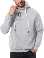 TRFIC Mens Quarter Zip Hoodie Sweatshirt Warm Fleece Long Sleeve Pullover Hoodies for Men