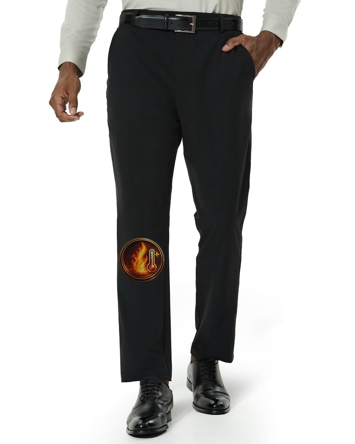 SNOWTEN Mens Classic Fit Golf Pants Stretch Dress Pants 30''/32''/34'' Lightweight Casual Suit Pants with Pockets