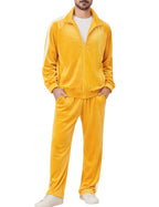 Ragelion Mens Tracksuit 2 Piece Velour Sweatsuit for Men Casual Full Zip Jogging Suit Jacket Pants Set