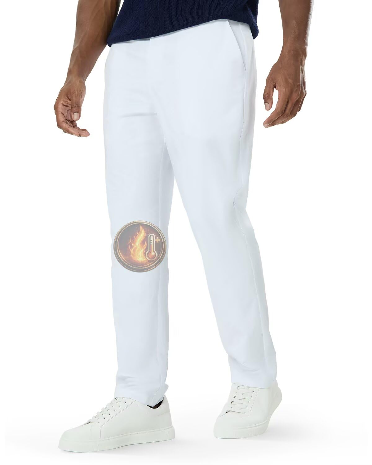 SNOWTEN Mens Classic Fit Golf Pants Stretch Dress Pants 30''/32''/34'' Lightweight Casual Suit Pants with Pockets