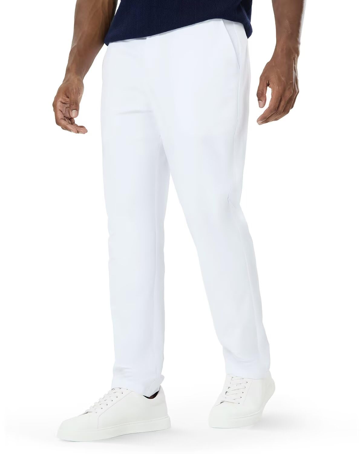 SNOWTEN Mens Classic Fit Golf Pants Stretch Dress Pants 30''/32''/34'' Lightweight Casual Suit Pants with Pockets