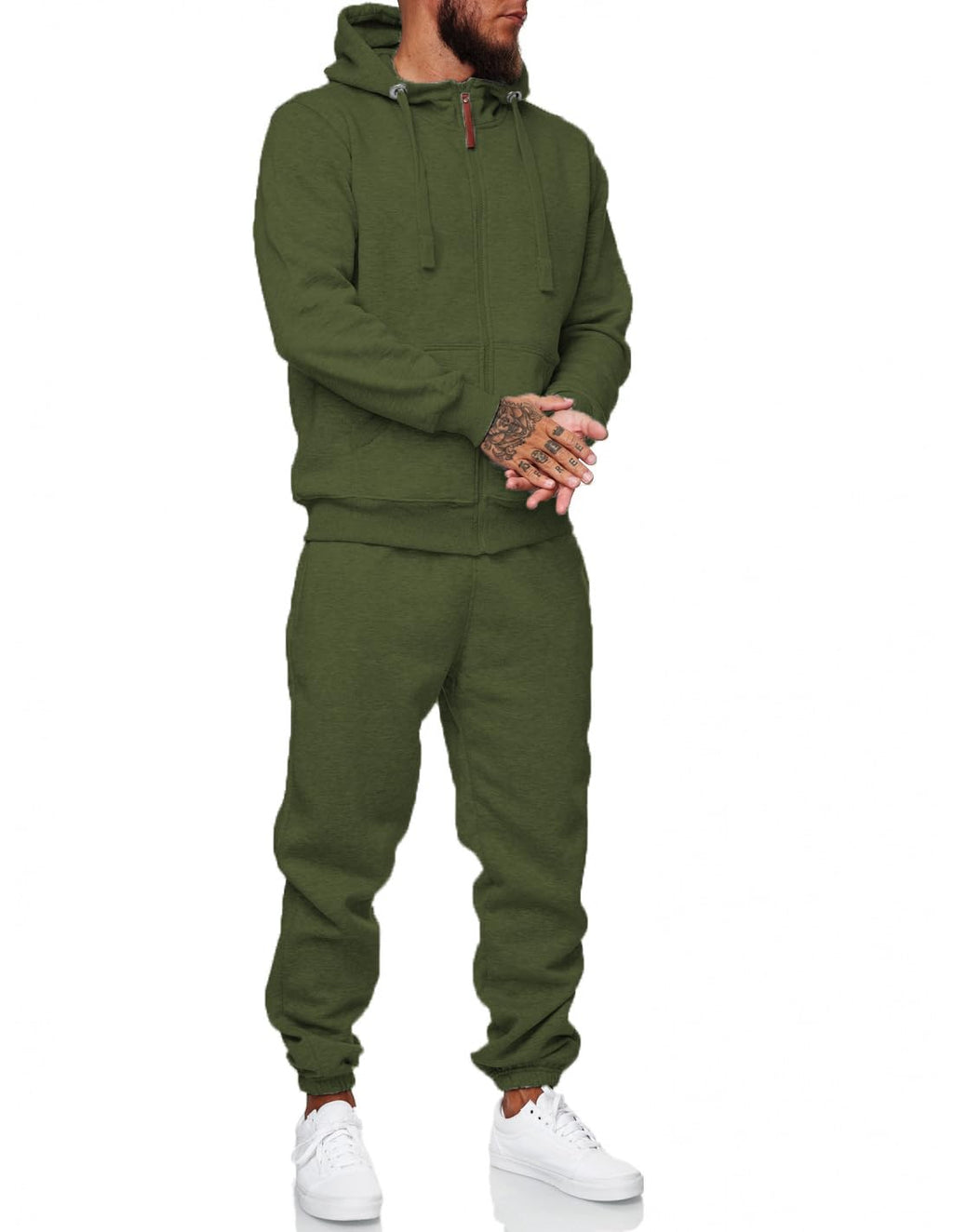HHGKED Sweat suits men Tracksuits 2 Piece sets Athletic Jogging suits Casual Outfits for men