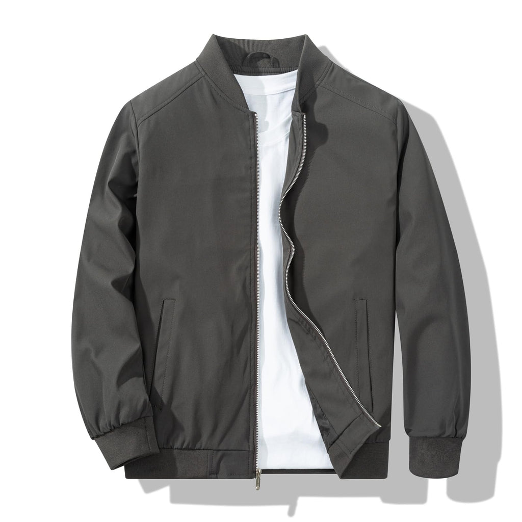 XiaoYouYu Men's Bomber Jacket Fashion Stylish Lightweight Windbreaker Spring Fall Casual Jackets for Men
