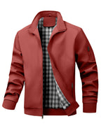 Wizoat Men's Bomber Jacket Lightweight Casual Windbreaker Jackets Zip Up Coat