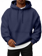 EFAN Mens Oversized Hoodies Fall Sweatshirt Winter Fleece Hooded Collar Drawstring Pullover With Pockets