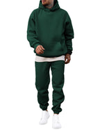 JMIERR Men's 2 Piece Outfits Hoodie Sweatshirt Tracksuit & Joggers Sweatpants Sweatsuit Set