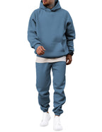 JMIERR Men's 2 Piece Outfits Hoodie Sweatshirt Tracksuit & Joggers Sweatpants Sweatsuit Set