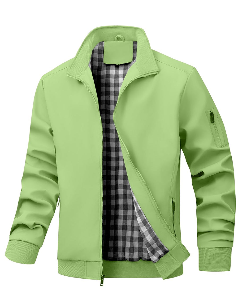 Wizoat Men's Bomber Jacket Lightweight Casual Windbreaker Jackets Zip Up Coat