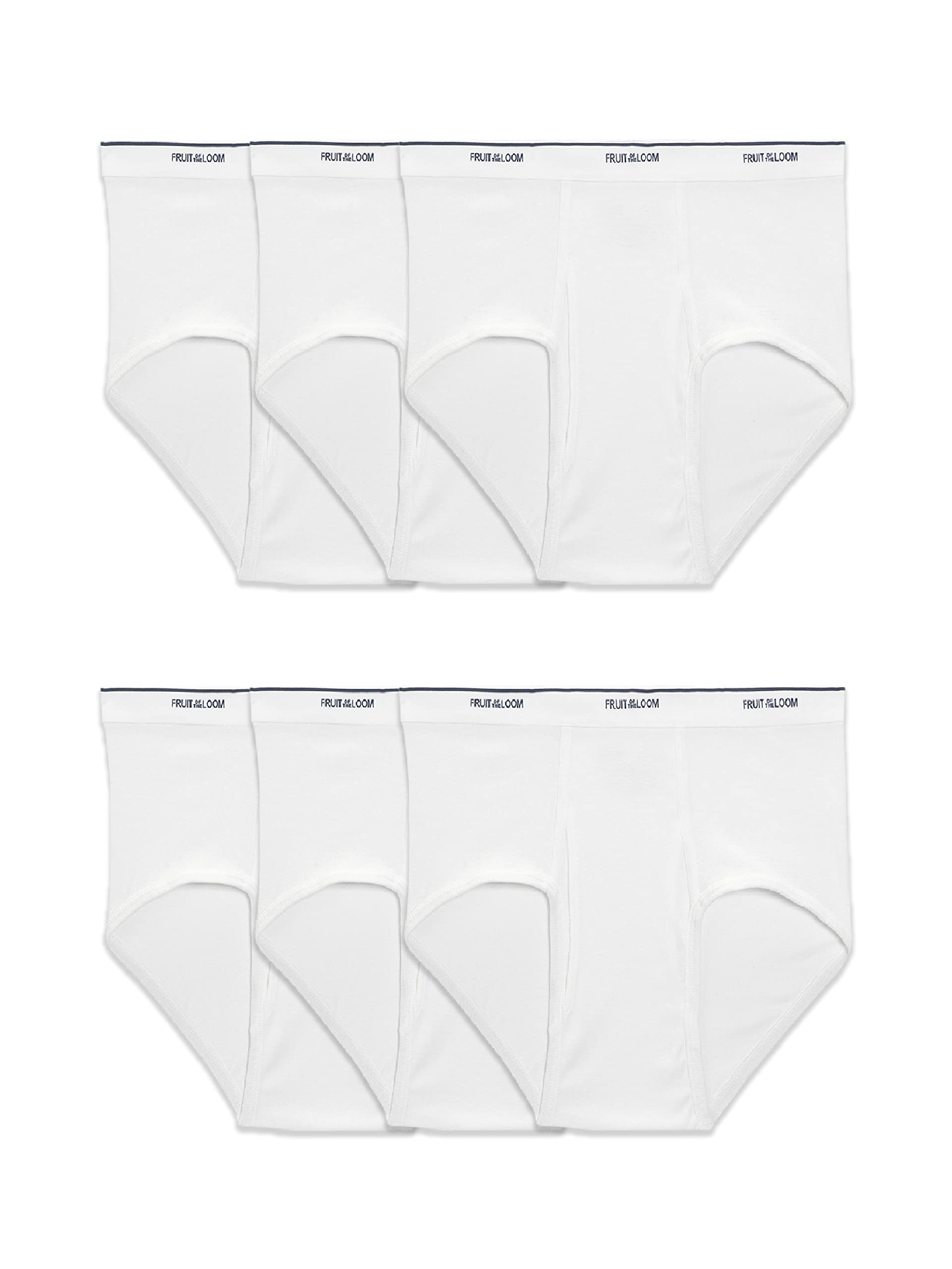 Fruit of the Loom mens Underwear Briefs, Tag Free & Moisture Wicking, Assorted Color Multipacks