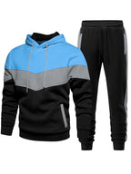 Riskrole Men's Hoodie Tracksuit 2 Pieces Set Athletic Casual Hooded Sweatshirt and Joggers Set Sweatsuit Outfits