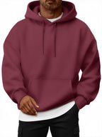EFAN Mens Oversized Hoodies Fall Sweatshirt Winter Fleece Hooded Collar Drawstring Pullover With Pockets