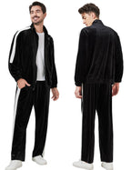 Ragelion Mens Tracksuit 2 Piece Velour Sweatsuit for Men Casual Full Zip Jogging Suit Jacket Pants Set