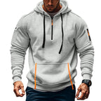 Scapodo Men's Half-Zip Sweatshirt - Hooded Pullover Soft Autumn Winter Casual Wear for Vacations Daily Life