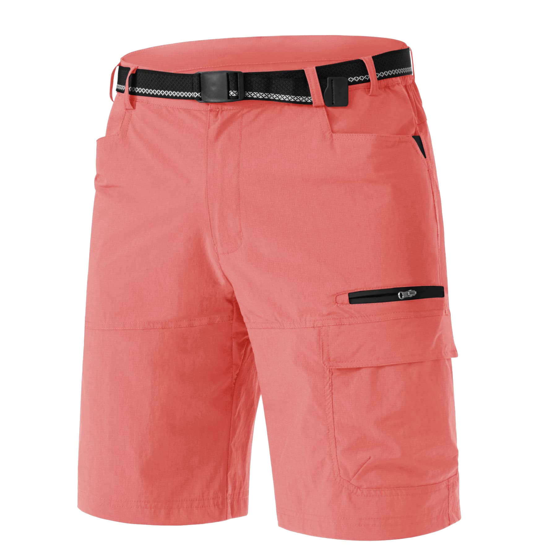 TACVASEN Men's Summer Outdoor Shorts Quick Dry Water Resistant Cargo Casual Golf Work Hiking Shorts (NO Belt)