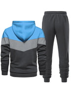 Riskrole Men's Hoodie Tracksuit 2 Pieces Set Athletic Casual Hooded Sweatshirt and Joggers Set Sweatsuit Outfits