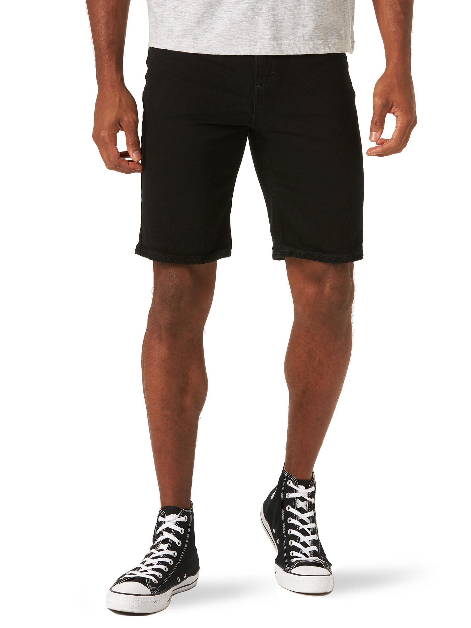 Classic Relaxed Fit Five Pocket Jean Short, Jet Black, 42