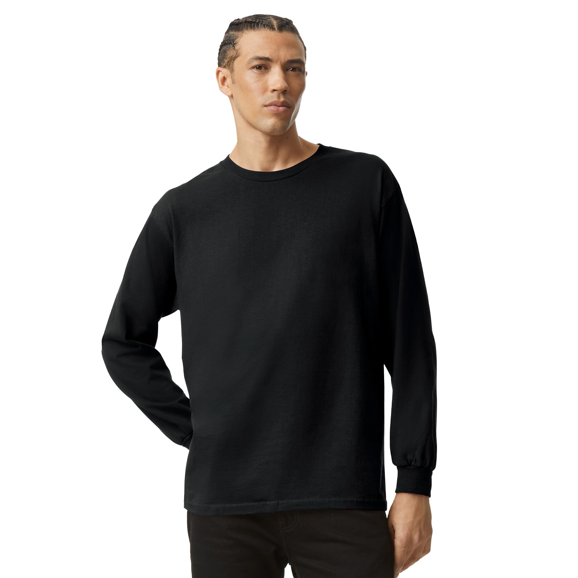 American Apparel Unisex-Adult Long Sleeve T-Shirt, Style G1304, 2-Pack