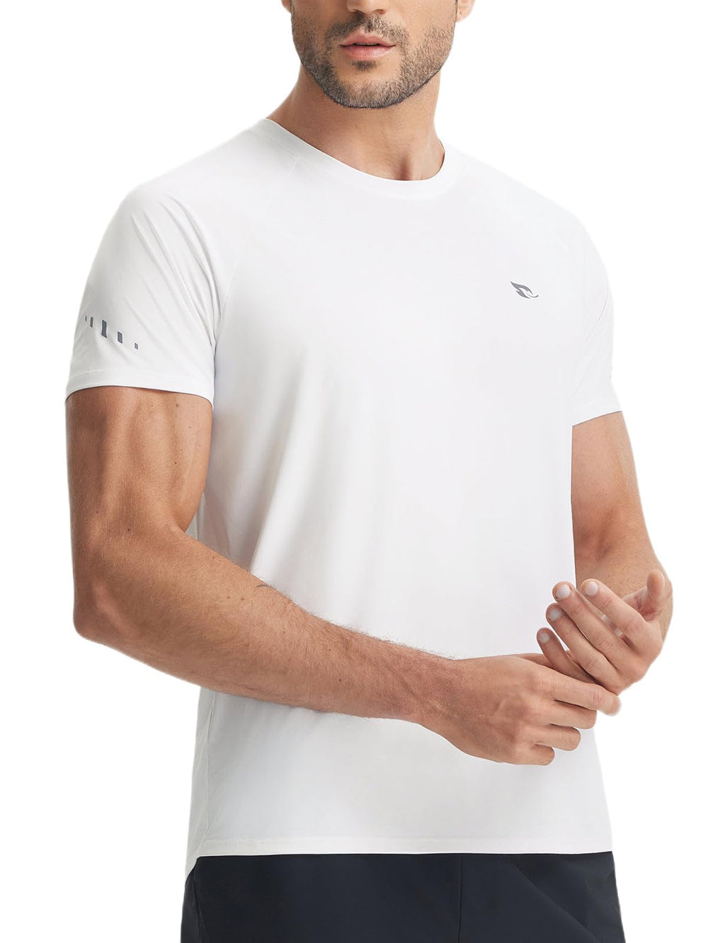 baleaf Men's Cooling Workout Shirts Short Sleeve Athletic T-Shirts Sun Protection Quick Dry Moisture Wicking Running Beach