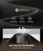 BOOJO 7 Pack Workout Shirts for Men - Quick Dry Moisture Wicking T-Shirts Short Sleeve Tees for Gym Running Athletic Sport