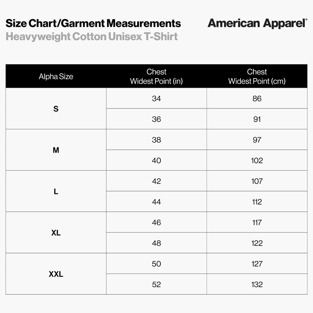 American Apparel Adult Heavyweight Cotton Style G1301/G1301GD T-shirt (Multipack)