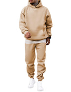 JMIERR Men's 2 Piece Outfits Hoodie Sweatshirt Tracksuit & Joggers Sweatpants Sweatsuit Set