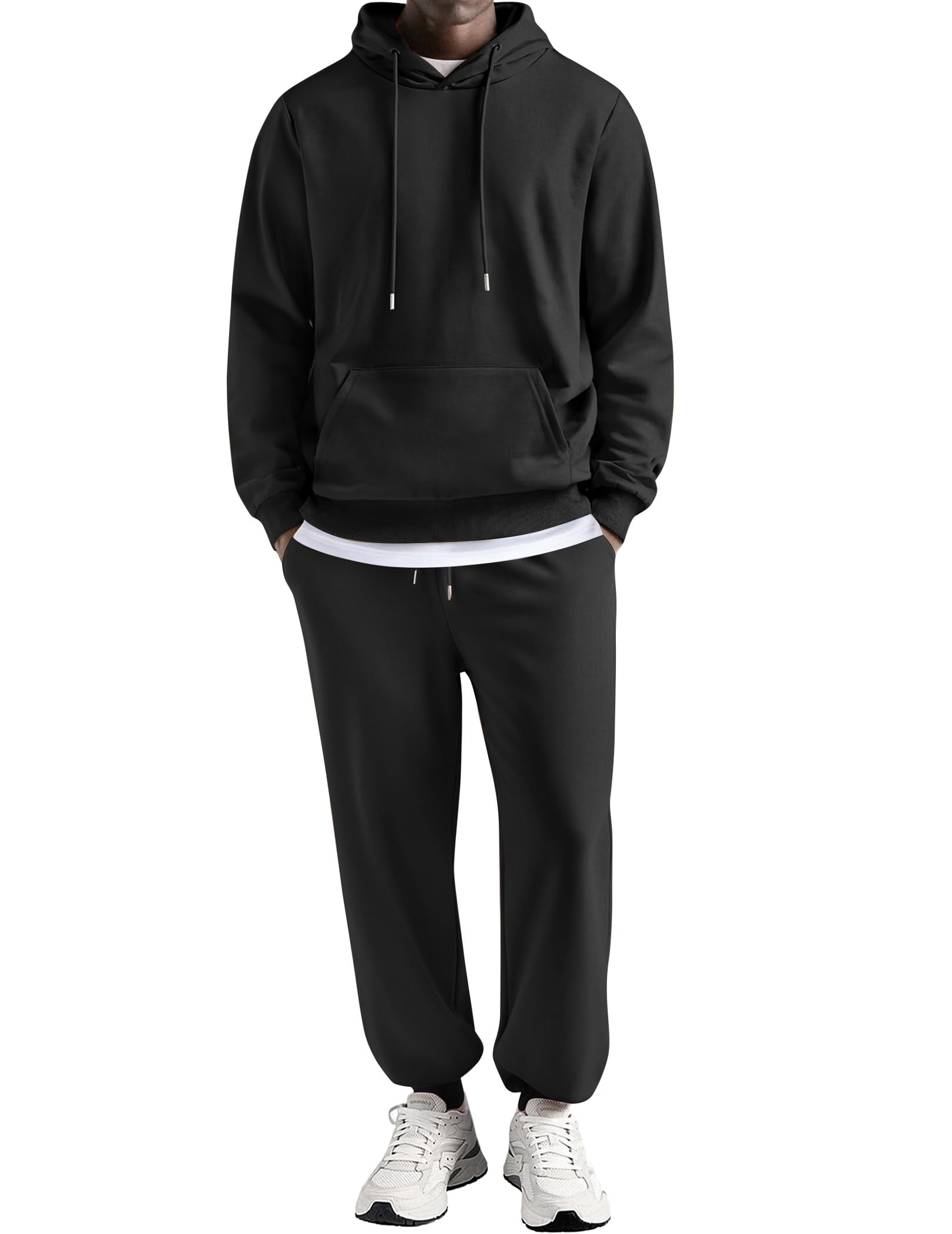 COOFANDY Sweatsuits for Men 2 Piece Tracksuit Casual Athletic Jogging Suit Hooded Set