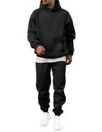 JMIERR Men's 2 Piece Outfits Hoodie Sweatshirt Tracksuit & Joggers Sweatpants Sweatsuit Set