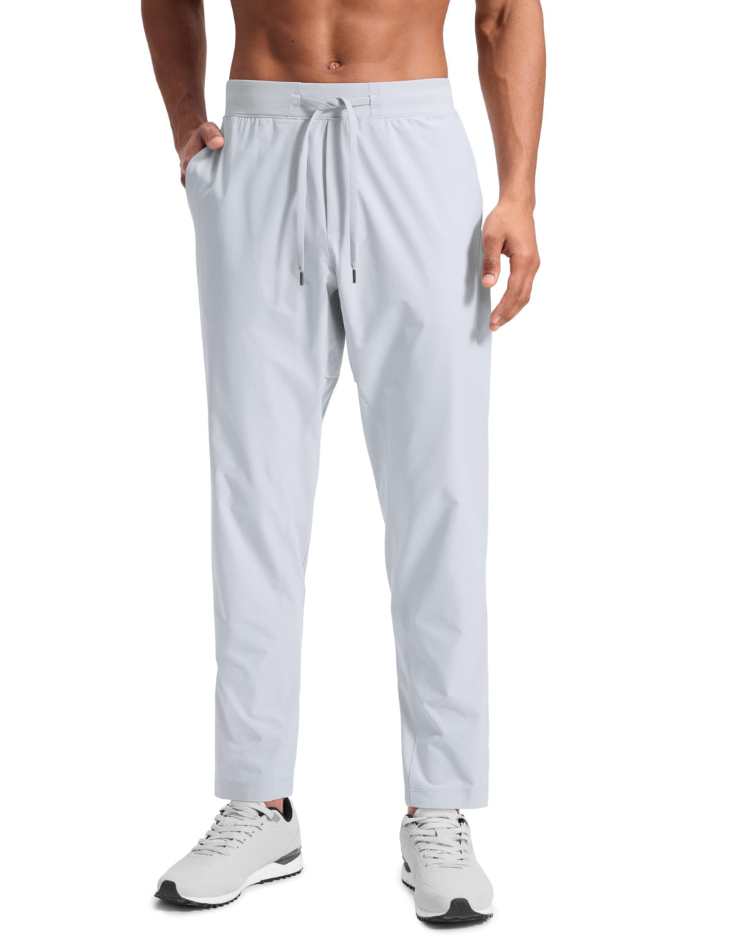 CRZ YOGA Workout Daily Pants for Men 30" - Quick Dry Sweat-Wicking Athletic Casual Lounge Joggers Trouser with Pockets