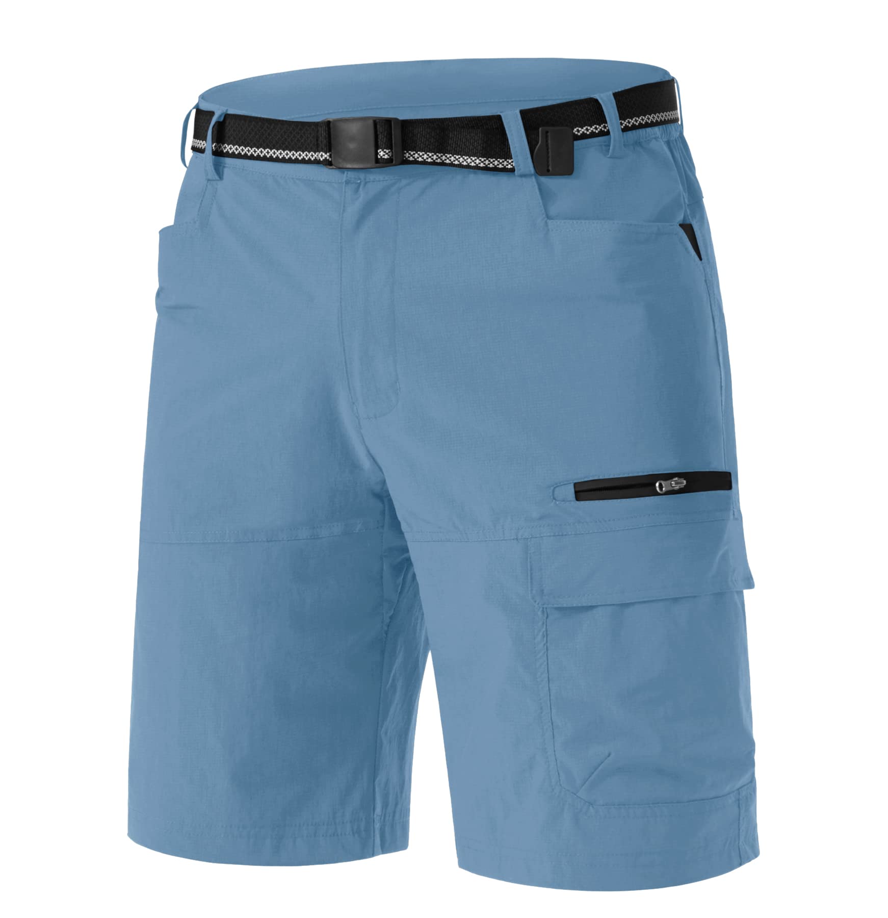 TACVASEN Men's Summer Outdoor Shorts Quick Dry Water Resistant Cargo Casual Golf Work Hiking Shorts (NO Belt)