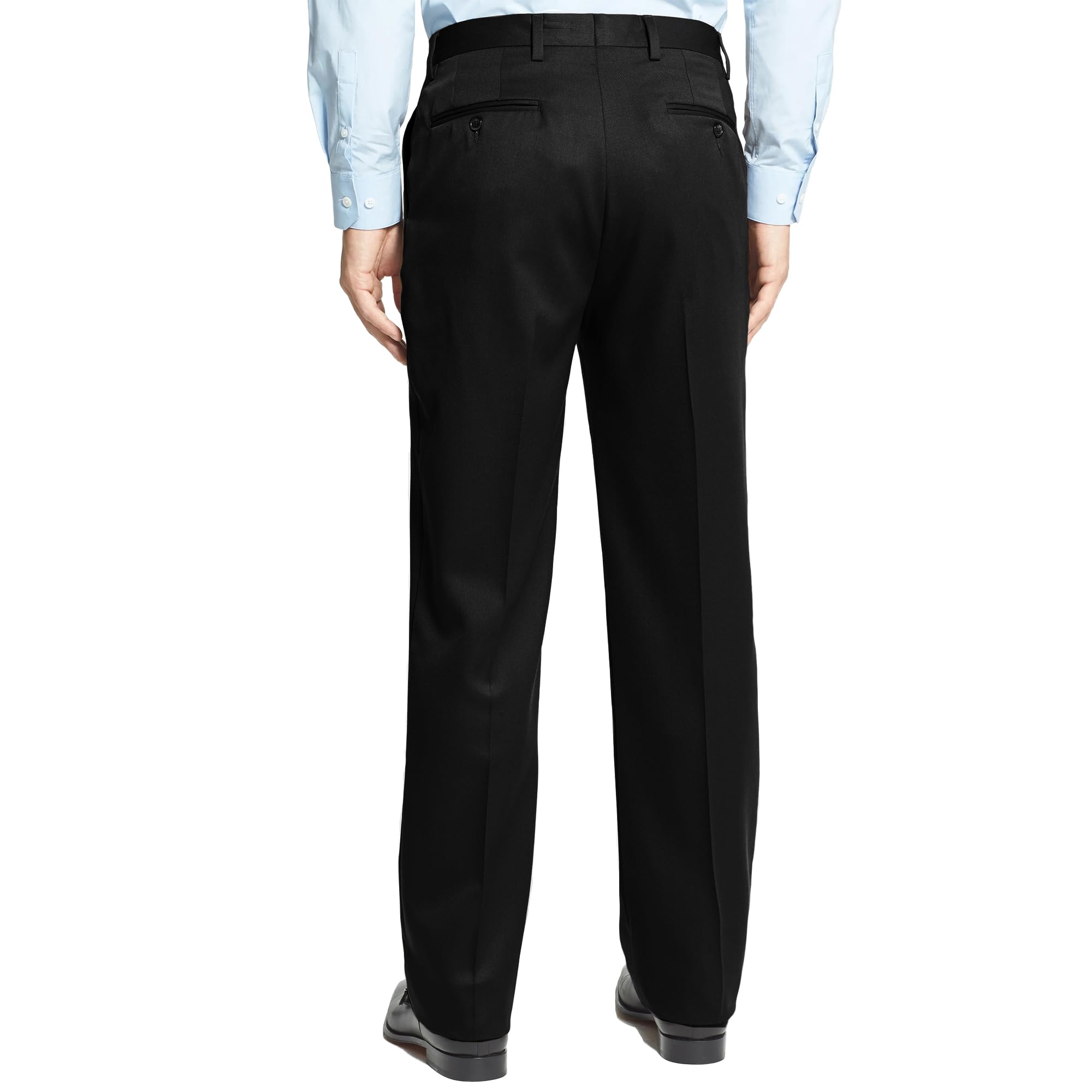 Men's Cozy Hidden Expandable Waist Dress Pants | Premium Stretch Texture Weave Work to Weekend Pants