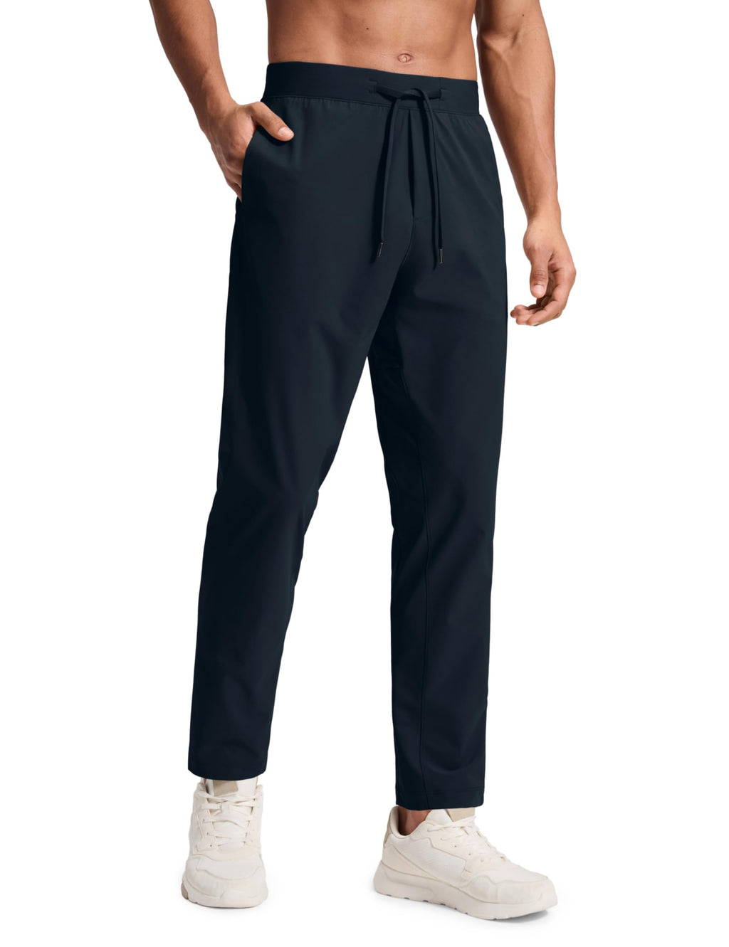 CRZ YOGA Workout Daily Pants for Men 30" - Quick Dry Sweat-Wicking Athletic Casual Lounge Joggers Trouser with Pockets