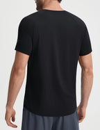 baleaf Men's Cooling Workout Shirts Short Sleeve Athletic T-Shirts Sun Protection Quick Dry Moisture Wicking Running Beach