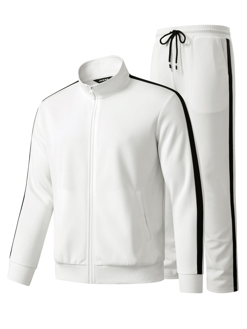 JMIERR Men's Track Suits Sweatsuits 2 Piece Full Zip Sports Outfits Set Sweatshirt and Joggers Sweatpants