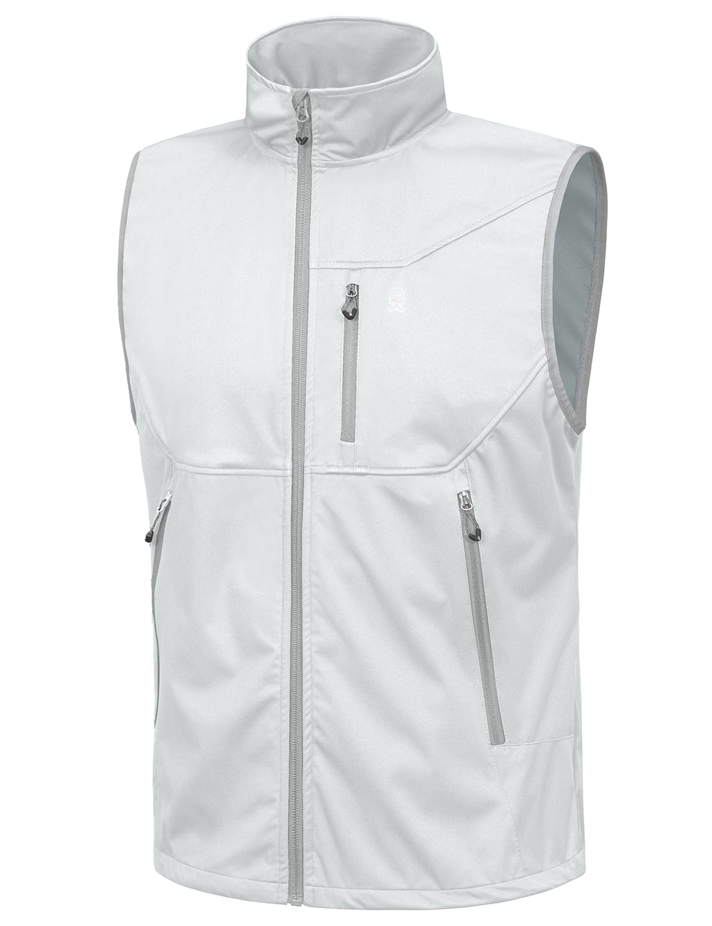 Little Donkey Andy Men's Lightweight Softshell Vest Windproof Sleeveless Jacket for Travel Hiking Running Golf