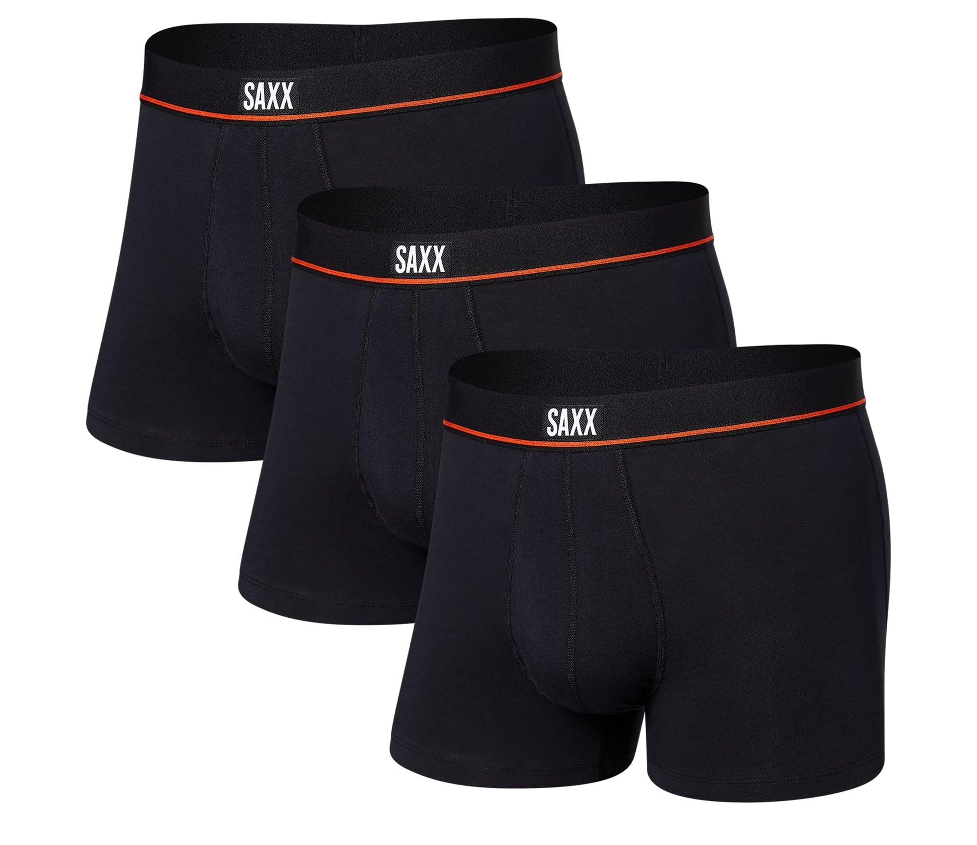 SAXX Underwear Co. Men's Non-Stop Stretch Cotton Trunk Fly 3-Pack