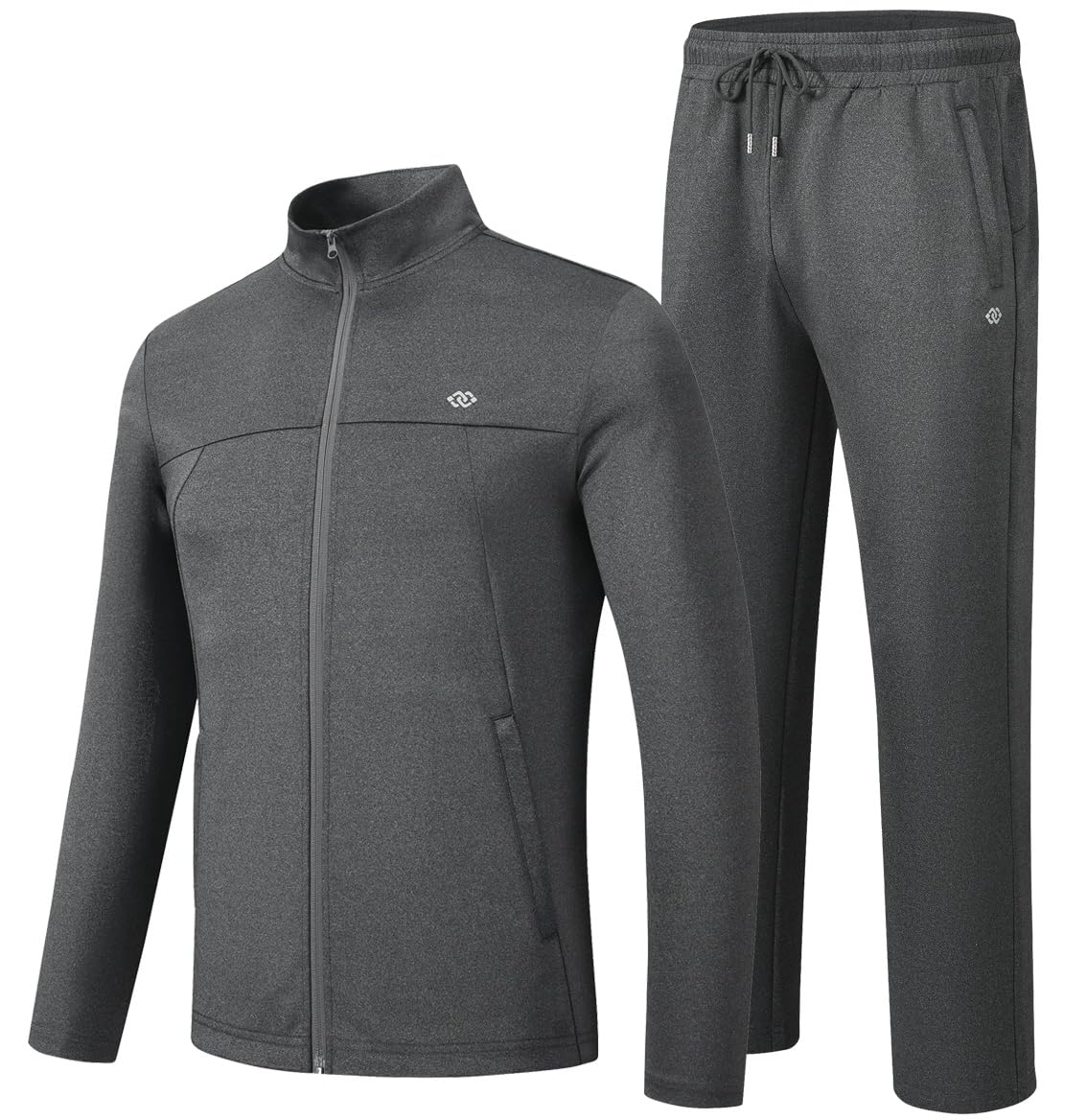 MoFiz Men's Tracksuits Set Long Sleeve Causal Full Zip Running Sports Sweatsuit For Men 2 Piece Outfits