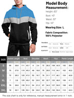 Riskrole Men's Hoodie Tracksuit 2 Pieces Set Athletic Casual Hooded Sweatshirt and Joggers Set Sweatsuit Outfits