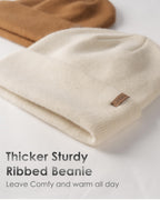 FURTALK Beanie for Men Women Cuffed Thick Knitted Unisex Winter Hat Beanies Skull Cap