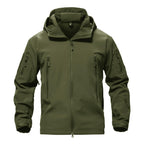 TACVASEN Men's Special Ops Military Tactical Soft Shell Winter Warm Fleece Lined Jacket Rain Hood Coat Hiking Snowboard