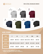 BOOJO 7 Pack Workout Shirts for Men - Quick Dry Moisture Wicking T-Shirts Short Sleeve Tees for Gym Running Athletic Sport