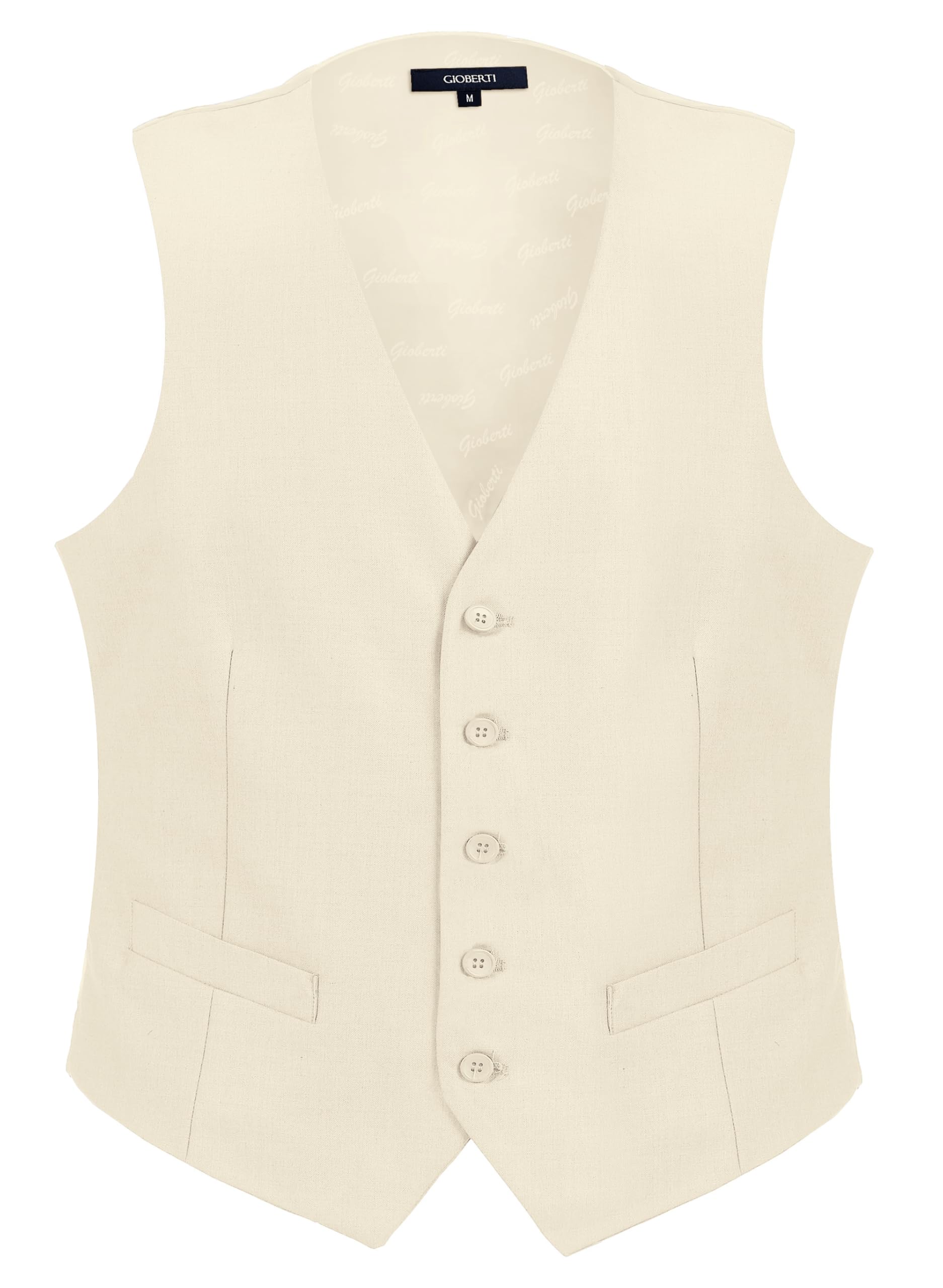 Gioberti Men's Formal Suit Vest Fit for Business or Casual Dress