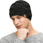 Vgogfly Slouchy Beanie for Men Winter Hats for Guys Cool Beanies Mens Lined Knit Warm Thick Skully Stocking Binie Hat