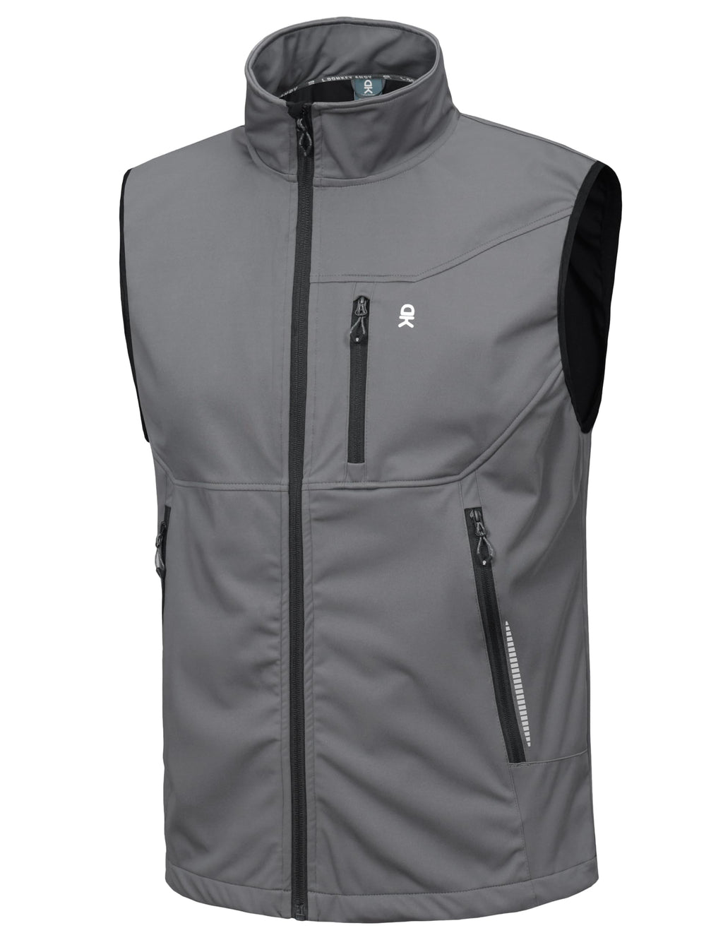 Little Donkey Andy Men's Lightweight Softshell Vest Windproof Sleeveless Jacket for Travel Hiking Running Golf