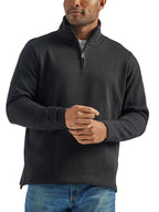 Wrangler Authentics mens Long Sleeve Fleece Quarter-zip
