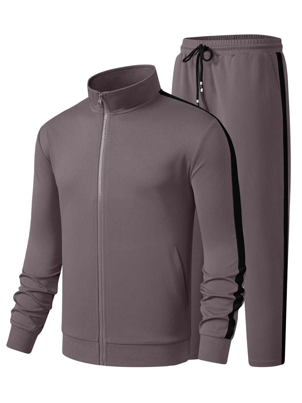 JMIERR Men's Track Suits Sweatsuits 2 Piece Full Zip Sports Outfits Set Sweatshirt and Joggers Sweatpants