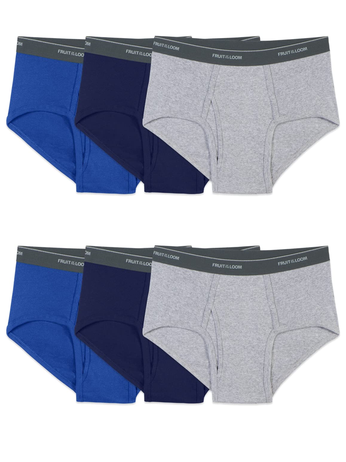 Fruit of the Loom mens Underwear Briefs, Tag Free & Moisture Wicking, Assorted Color Multipacks