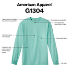 American Apparel Unisex-Adult Long Sleeve T-Shirt, Style G1304, 2-Pack