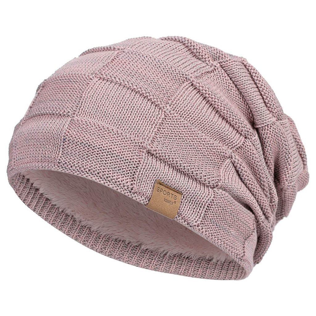 Vgogfly Slouchy Beanie for Men Winter Hats for Guys Cool Beanies Mens Lined Knit Warm Thick Skully Stocking Binie Hat